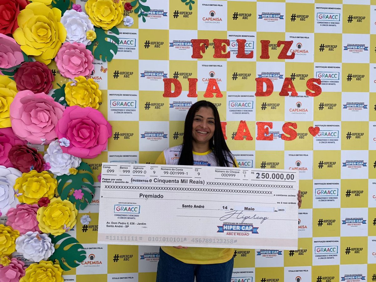 Policial civil de Ribeirão Pires ganha 250 mil reais no quarto sorteio do Dia das Mães