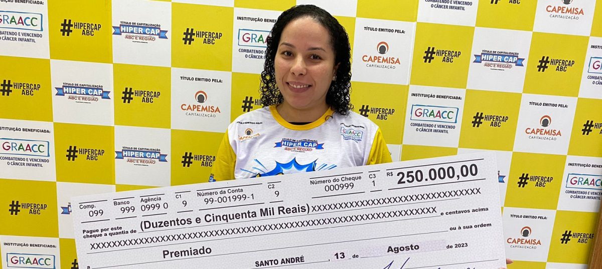 Contadora de Ribeirão Pires ganha sozinha 250 mil reais no sorteio do Dia dos Pais